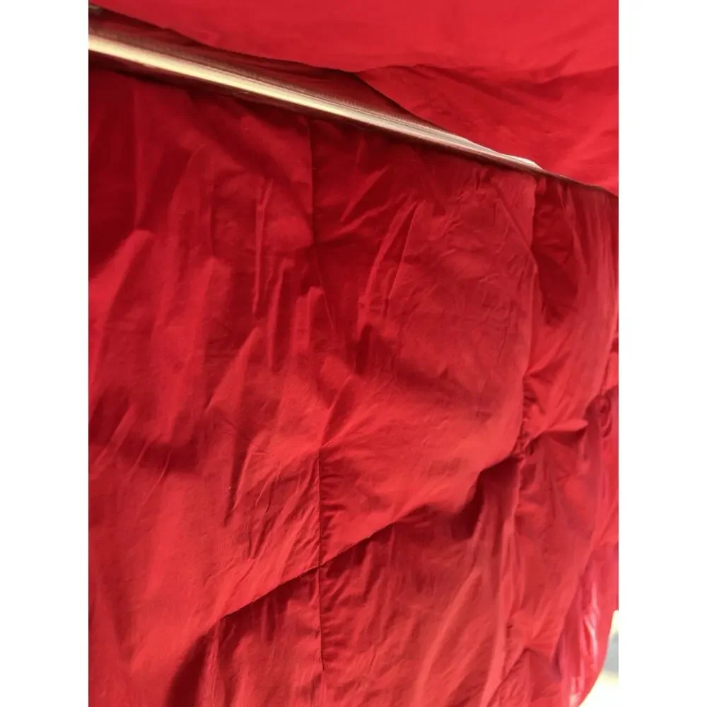 Vintage Tommy Hilfiger Red Blue Pattern REVERSIBLE Down Comforter Size Full